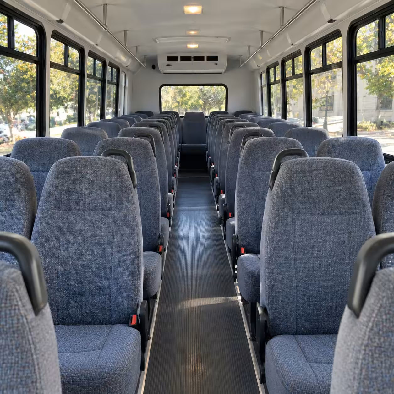 28 passenger minibus interior