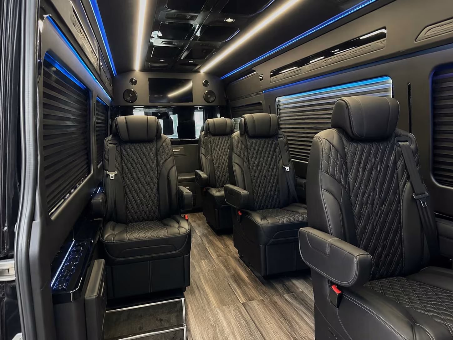 sprinter van with driver inside